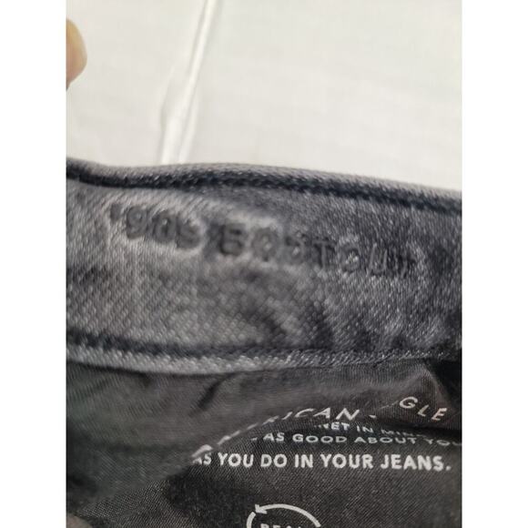 AMERICAN EAGLE Jeans Womens Sz 4 Short 90'S Bootcut Relaxed Gray Y2K - Picture 6 of 9